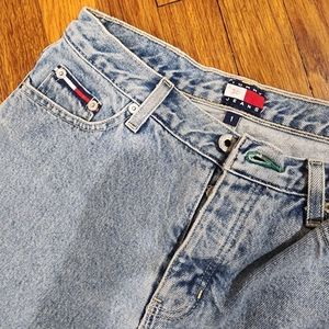VINTAGE Tommy Hilfiger 90s straight leg denim jeans button fly like new